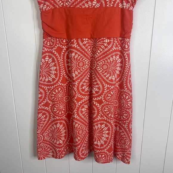 Patagonia Orange Tribal Print Sundress SZ M - Picture 5 of 8
